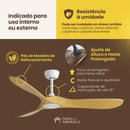 Ventilador de teto moderno Estilo Industrial com controle remoto - ZenithBreeze UrbanWind