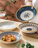 4 Pratos de Cerâmica em Relevo Design Japonês para Mesa Posta