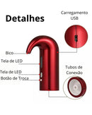 Aerador Elétrico de Vinho com Dispensador USB Automático