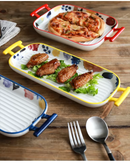 Assadeira de Cerâmica com Alça Dupla para Forno