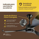 Ventilador de teto moderno Estilo Industrial com controle remoto - ZenithBreeze UrbanWind Elite Edition