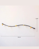 Cabide de Parede Moderno em Ferro para Entrada e Sala