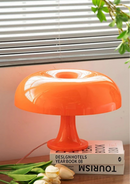 Candeeiro de Mesa Design Cogumelo Lâmpada Decorativa USB com Três Modos de Luz