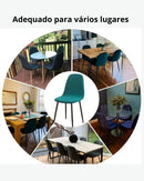 Capa de Cadeira Jacquard à Prova d'Água Curta e Ajustável para Sala de Jantar ou Festa