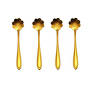 Conjunto de 4 Colheres de Café em Aço Inoxidável