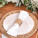 Conjunto de Anéis para Guardanapo em Rattan Feito à Mão