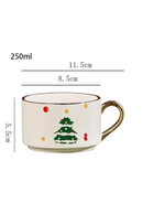 Conjunto de Chá Natalino em Cerâmica