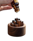 Conjunto de Difusores de Óleo Essencial em Madeira Noz Aromaterapia e Decoração