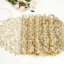 Conjunto de Sousplat Redondo Folha de Ouro 6 Peças