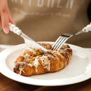 Conjunto de Talheres de Cerâmica com Cabo de Pérola com 4 Peças