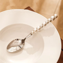 Conjunto de Talheres de Cerâmica com Cabo de Pérola com 4 Peças