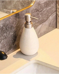 Dispenser de Sabonete em Cerâmica Estilo Retrô com Bomba Para Cozinha e Banheiro