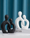 Escultura Decorativa de Casal para Sala Quarto ou Escritório