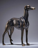 Estátua de Cachorro Galgo em Resina Decoração Elegante para Sala ou Escritório
