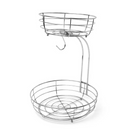 Fruteira de 2 Camadas com Suporte para Bananas