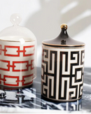 Jarra de Armazenamento em Cerâmica Dourada 350ml Decoração e Organização