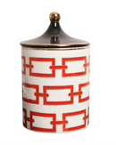 Jarra de Armazenamento em Cerâmica Dourada 350ml Decoração e Organização