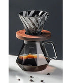 Jarra de Café de Vidro Transparente com Filtro Reutilizável Design Diamante