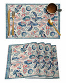 Jogo Americano Étnico Paisley Floral Decoração para Mesa de Jantar