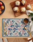Jogo Americano Étnico Paisley Floral Decoração para Mesa de Jantar