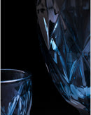 Jogo de 6 Taças Diamante de Vidro para Água Drinks e Vinhos