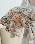 Manta de Tricô Grossa Boho Navajo Macia e Aconchegante