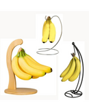 Rack de Banana com Ganchos em Bambu ou Ferro Suporte de Frutas Frescas