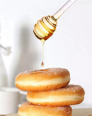 Recipiente de Vidro para Mel Pote com Tampa e Colher