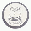 Tapete Decorativo Infantil Redondo - Coleção Fofura Animal