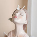 Escultura decorativa de Cerâmica Premuim - Coleção Bailarina Borboleta