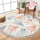 Tapete Redondo Infantil - Coleção Arco-Íris Encantado