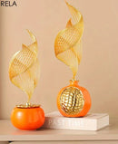 Escultura decorativa de Cerâmica Premuim - Coleção Folhas Serenas