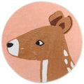 Tapete Decorativo Infantil Redondo - Coleção Fofura Animal