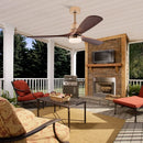 Ventilador de Teto Moderno Estilo Nórdico com Controle Remoto e iluminação - ZenithBreeze Titanium