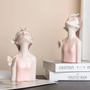 Escultura decorativa de Cerâmica Premuim - Coleção Bailarina Borboleta