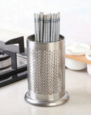 Suporte para Talheres em Aço Inoxidável Porta Talheres com Dreno