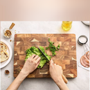 Tábua de Corte Dupla Face em Madeira de Acácia