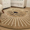 Tapete Infantil Redondo Coleção Safari Fun