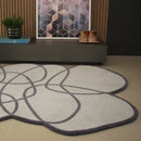 Tapete Orgânico Abstrato Grande - Coleção Flow